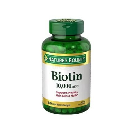 Natures Bounty Biotin 10,000 mcg 250 Rapid Release Softgels
